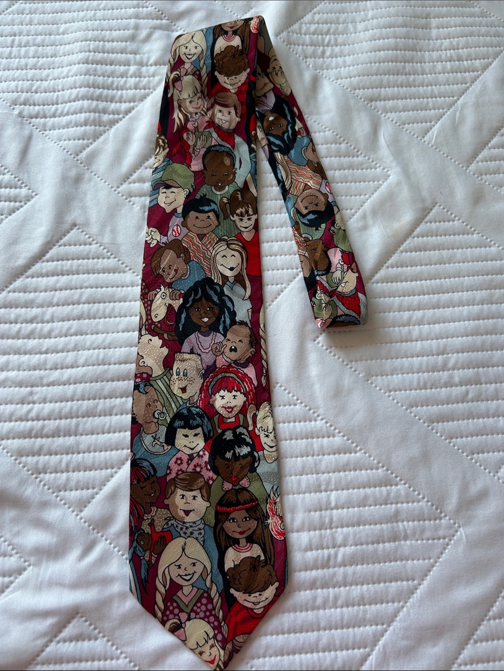 Children’s Miricle Network  men’s Multi-Color Character Print Necktie